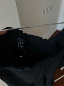 NEW LOOK Black Puffed Sleeve Maxi Dress