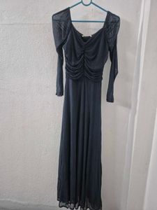 Elegant Blue Maxi Dress