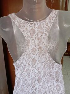 White Animal Print Dress