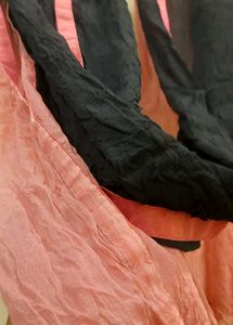 Pink And Black Dupatta💕🖤