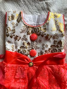 Orange Kids Frock 2y