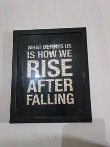 Glass Franed Wall Hanging :,what defines Us We Eis