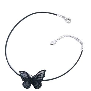 Black Butterfly Choker Gothic Necklace