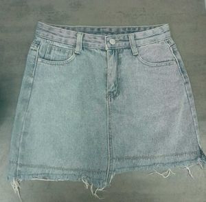 Blue Mini Skirt