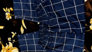 Dark Blue Printed Lower