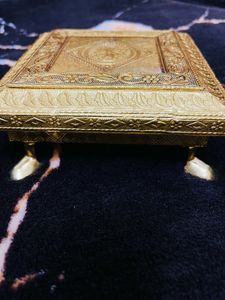 Small Size Golden Color Chowki From Moroccan 🇲🇦