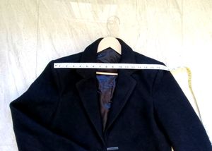 Unisex Long Coat/Over Coat Black For Winter