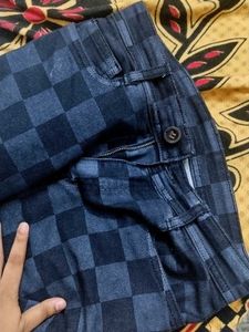 Checkered Jeans