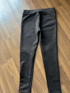 Black Zipper Accent Pants