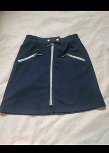 Navy Mini Skirt