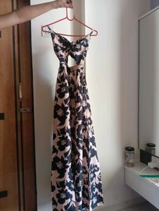 Floral Cutout Maxi Dress