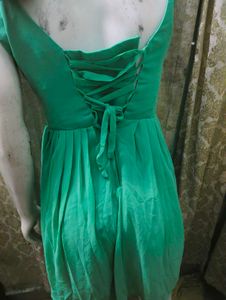 Charming Green premium chiffon dress