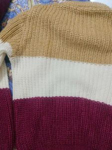 Color Block Knit Sweater