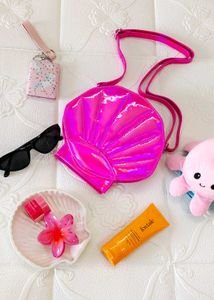 Cute Holographic Pinteresty Shell Sling Bag