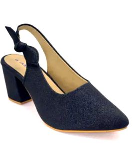 Stylish Black Slingback Heels