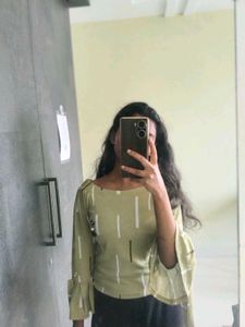 Stylish Olive Green Top