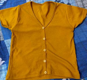 Mustard Crop Top