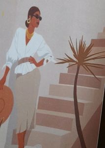 Graceful Moments:Stairway Chic Wall Poster