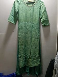 Green Kurta & Skirt Set
