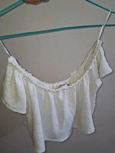 White Crop Top