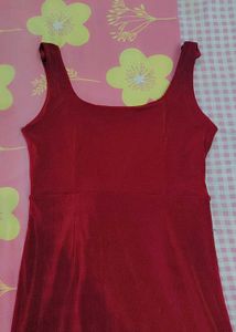 Elegant Red Midi Dress