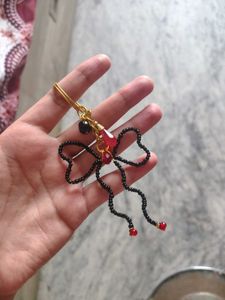 Beaded Bow Keychain
