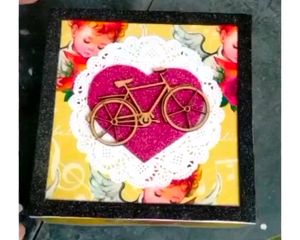 Handmade Bicycle Heart Box
