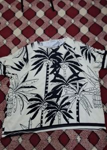 Printed black nd white cord set from uae