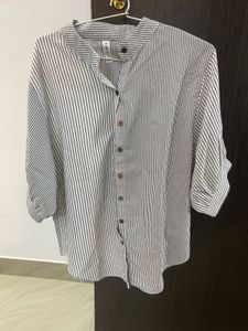 Striped Button-Down Shirt