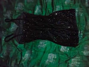 Sparkly Black Mini Dress