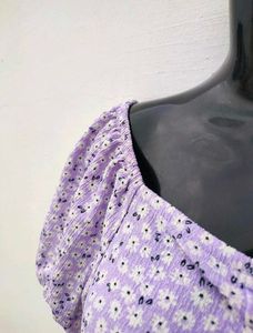 Cute Pastel Kiabi Floral Top💜