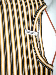 Striped Ribbed Tee