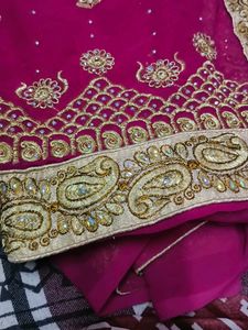 Heavy Work Saree Excellent Condition