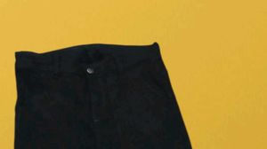 M@10 Size-30 Black Wide Leg Cargo Pants
