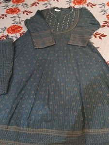 Biba Anarkali Kurta Pant Set