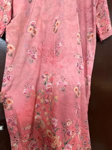 Floral Print Kurta With Dupatta