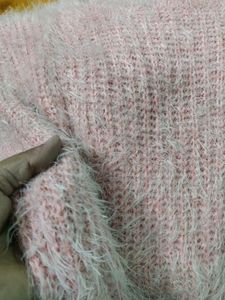 Pink Fuzzy Knit Sweater