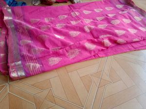 Cotton Pink Saree