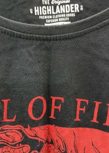 T Shirt With Printed Dragon