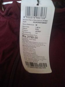 Allen Solly Maroon Jacket
