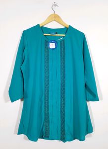 Teal Blue Top For Women | Bust 42 | Length 31