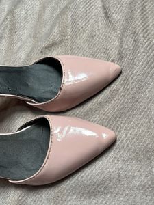Pink Ankle Strap Heels