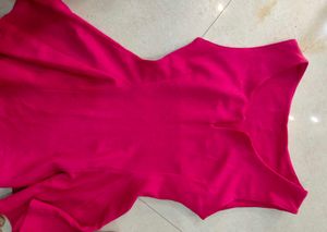 Magenta Skater Mini Dress