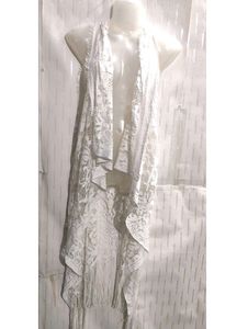 Stylish White Long Shrug For women's