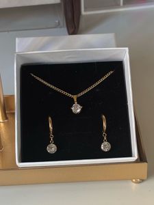 Ariel Solitaire Jewelry Set Anti-tarnish