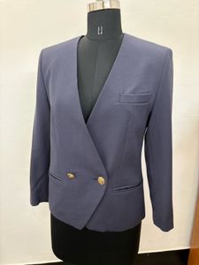 Navy Blazer with Gold Buttons