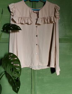 Korean Style Peter Pan Collar Top