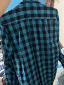 brand new checked blue shirt