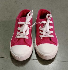 Pink Canvas Shoes
