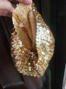 Gold Sequin Beanie